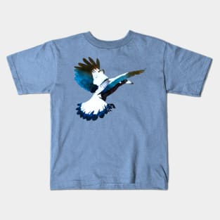 Magpie Sky - Nature Art Kids T-Shirt